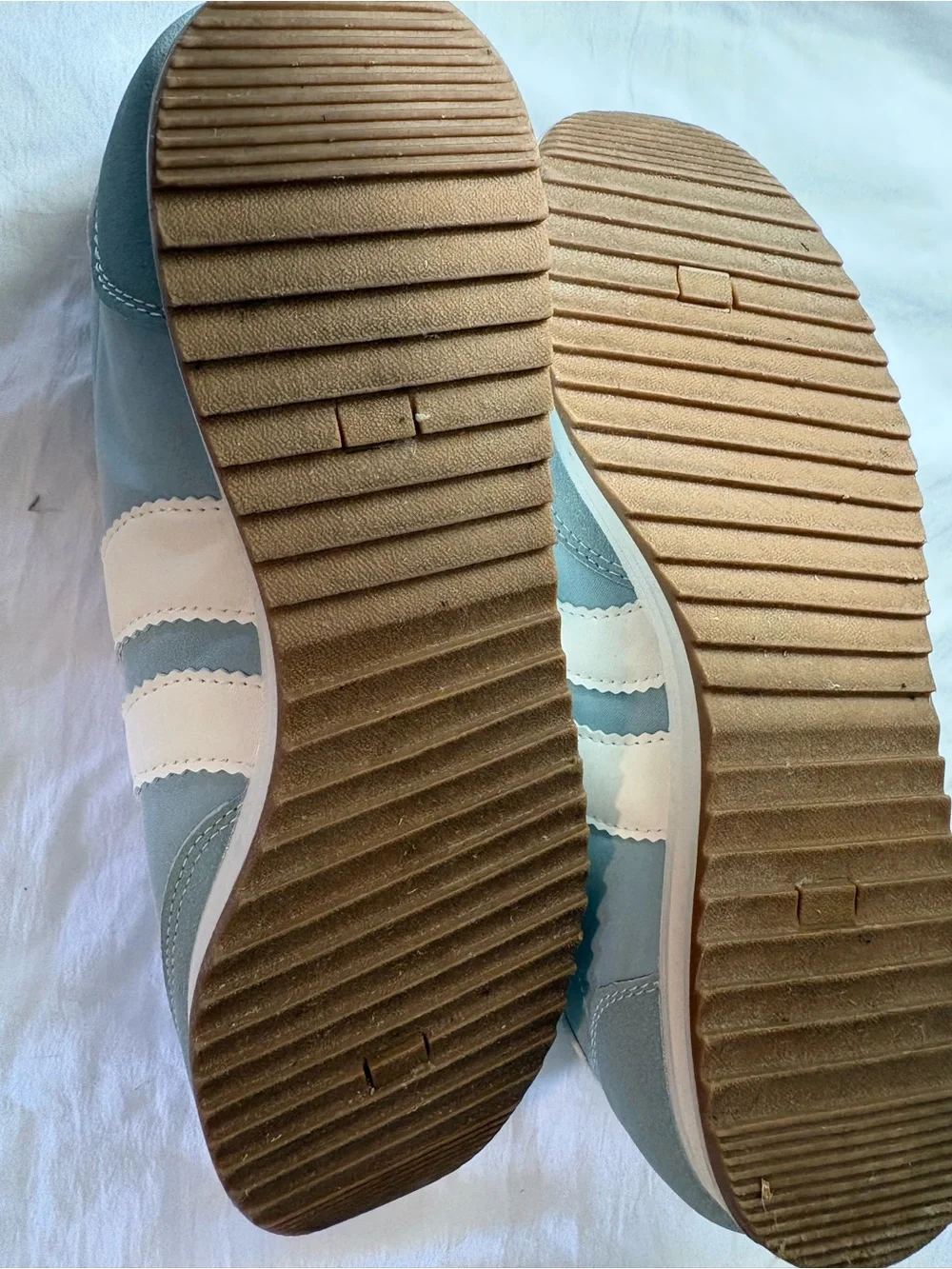 Madden Girl Light Blue and White Lace-Up Athletic Sneakers